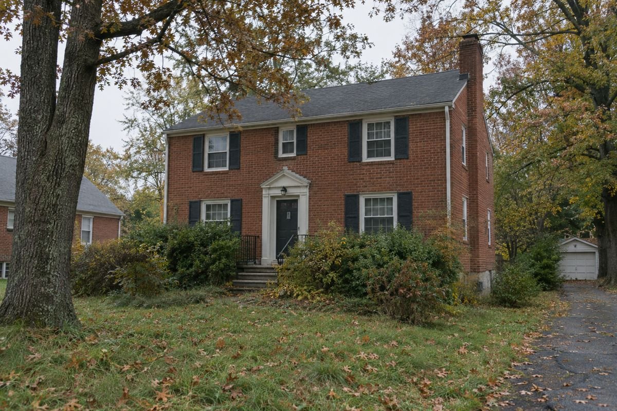 Brick colonial home in a Prince George's County neighborhood